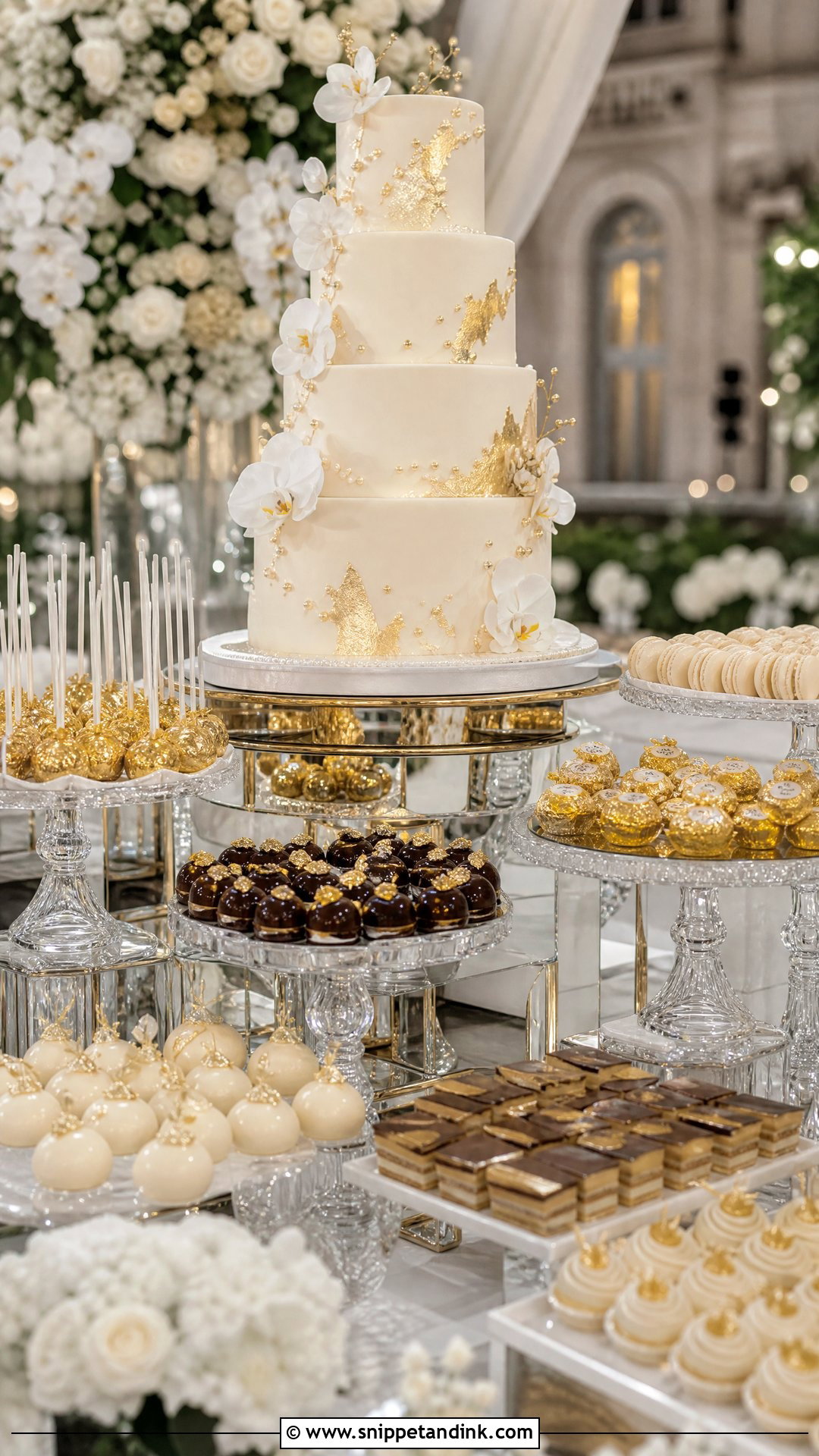 Luxury Wedding Dessert Table - Snippet and Ink - 30 Wedding Dessert Table Ideas