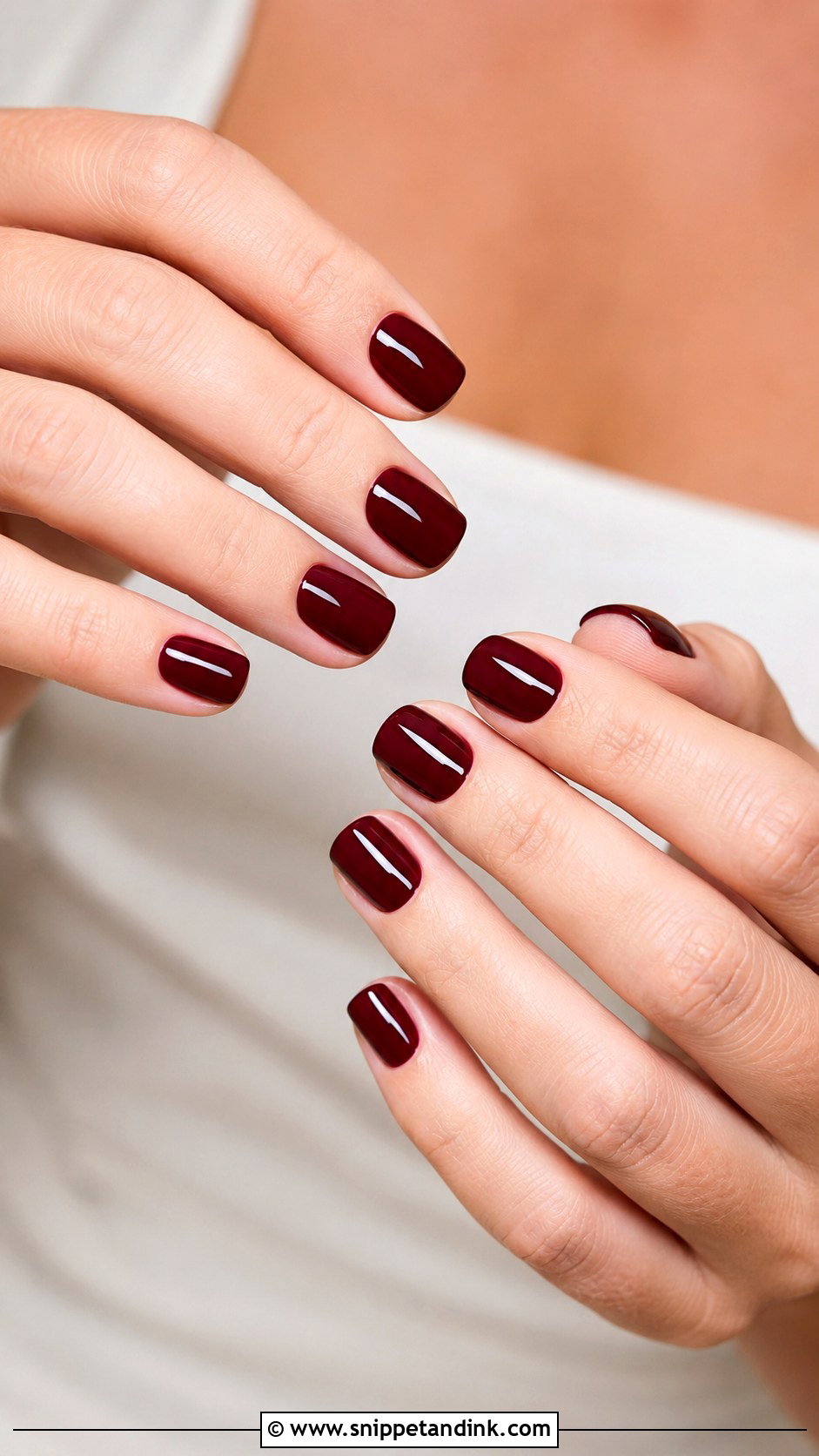 MOB Burgundy Nails - Snippet and Ink - 20 Mob Nails for Wedding