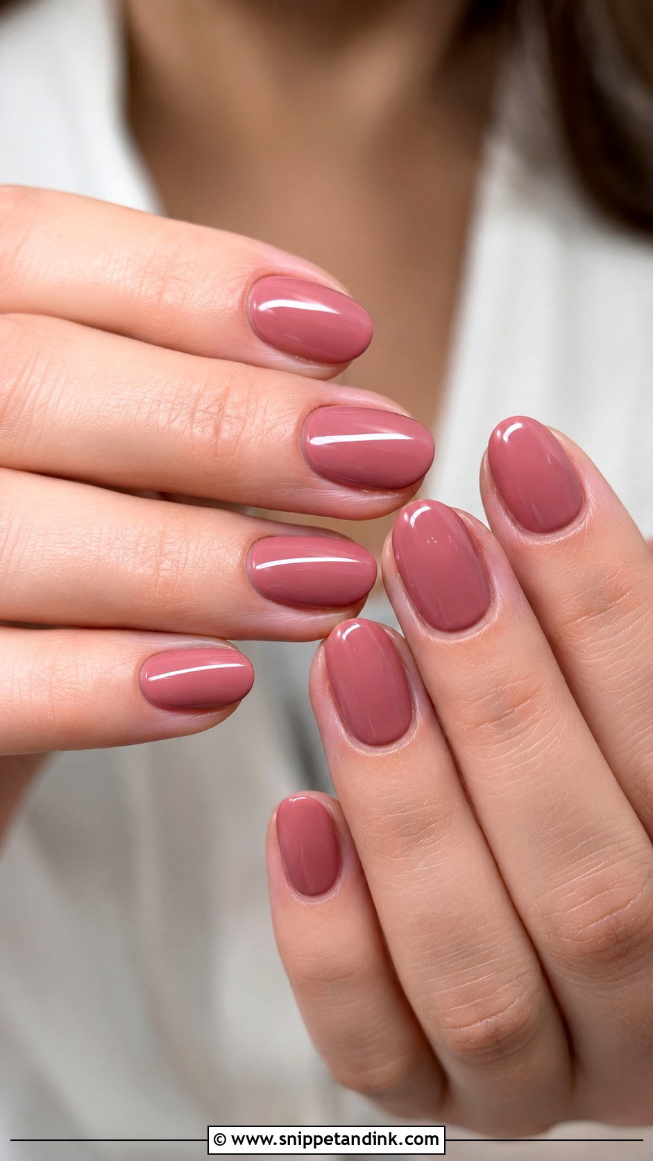 MOB Dusty Rose Nails - Snippet and Ink - 20 Mob Nails for Wedding