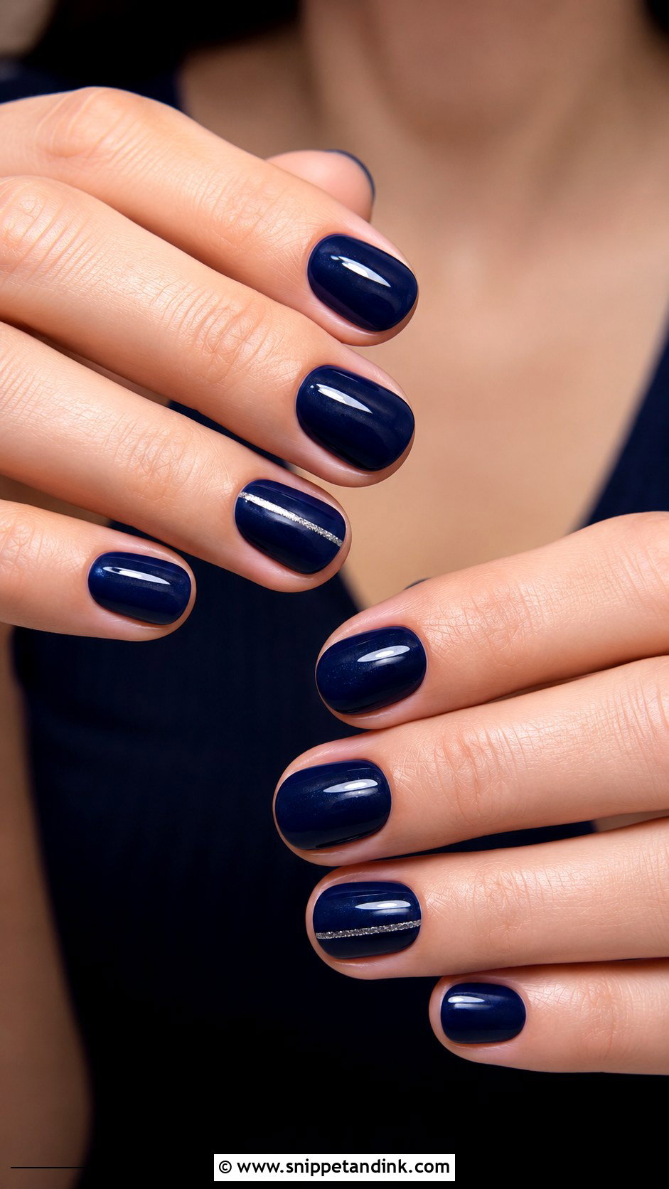 MOB Navy Nails - Snippet and Ink - 20 Mob Nails for Wedding