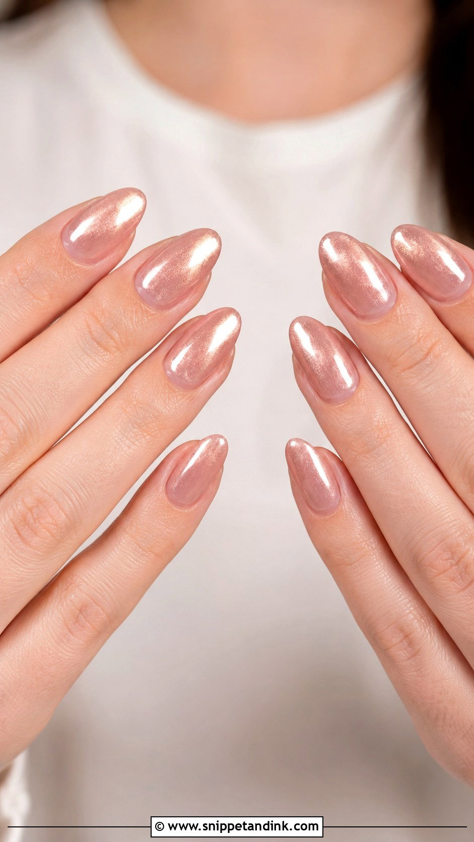 MOB Rose Gold Nails - Snippet and Ink - 20 Mob Nails for Wedding