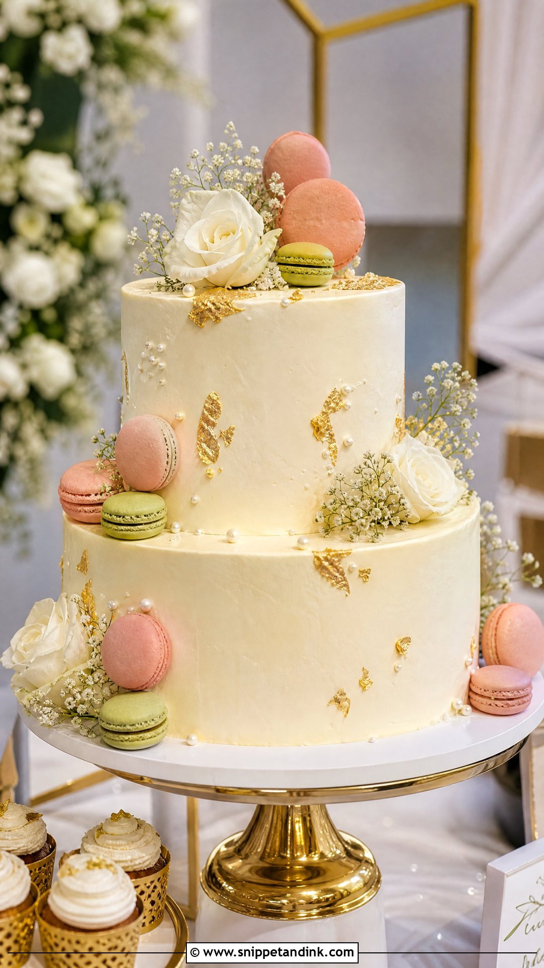 Macaron Nikkah Cake - Snippet and Ink - 25 Nikkah Cake Ideas