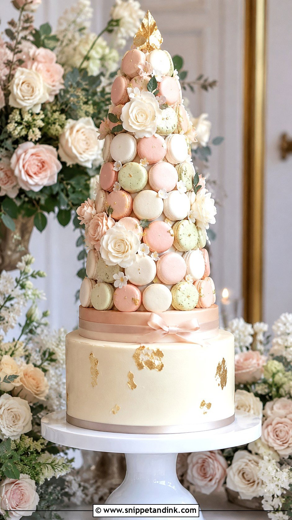Macaron Tower Wedding Cake - Snippet and Ink - 30 Novelty Wedding Cakes