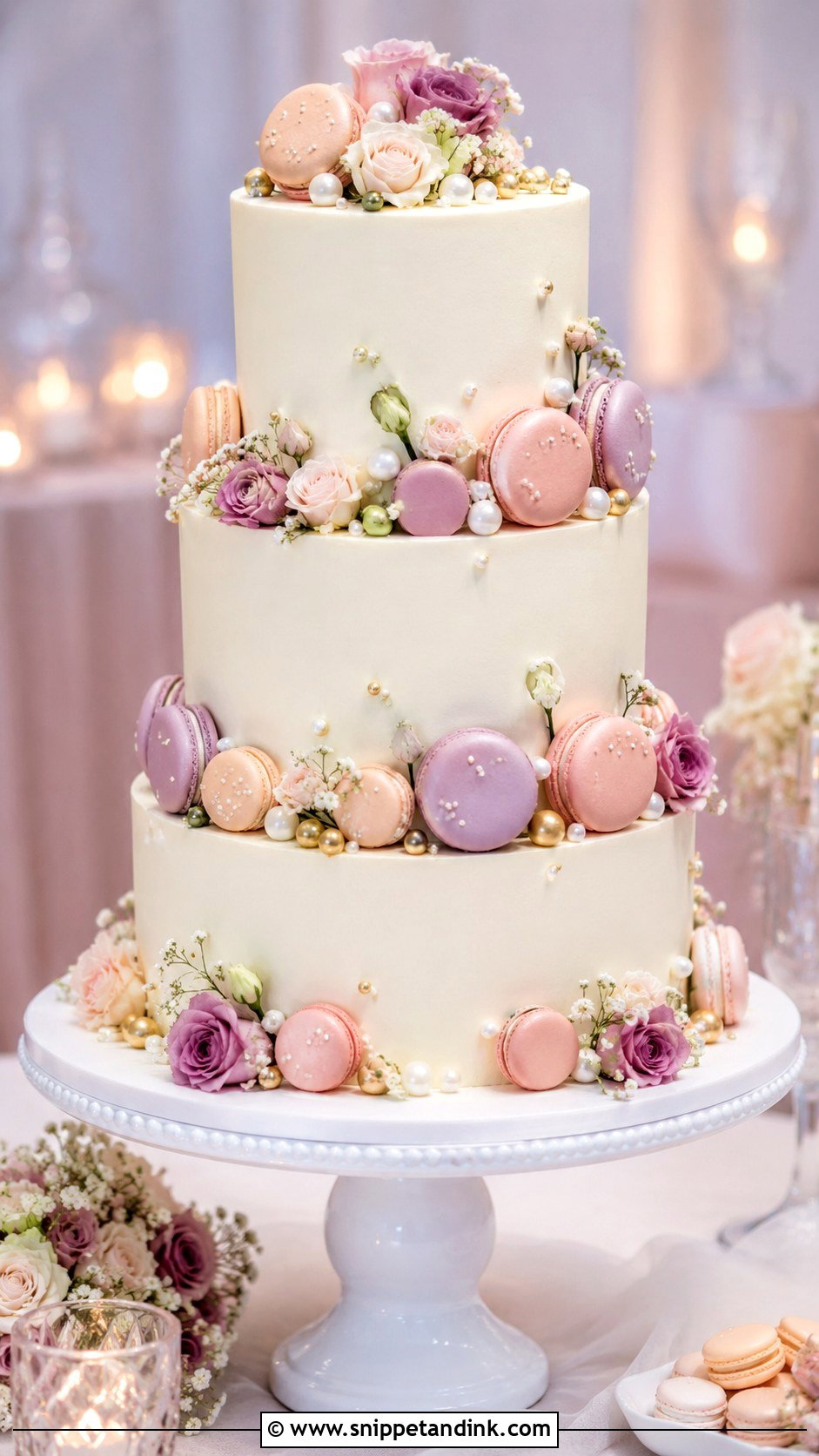 Macaron Wedding Cake Photography - Snippet and Ink - 20 Cake Photography Ideas for Wedding