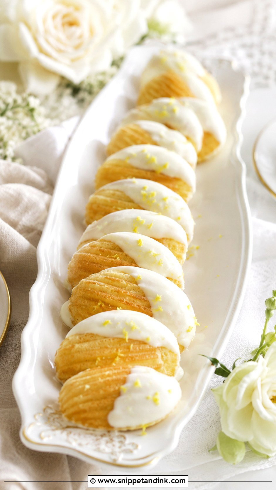 Madeleines - Snippet and Ink - 20 Vintage Wedding Cookies