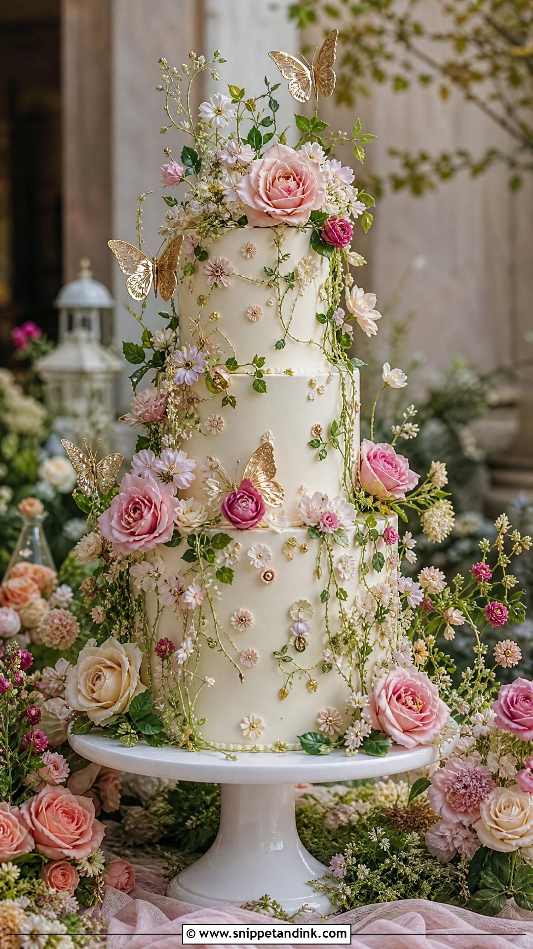 Magic Garden Wedding Cake - Snippet and Ink - 30 Fantasy Cake Ideas for Wedding
