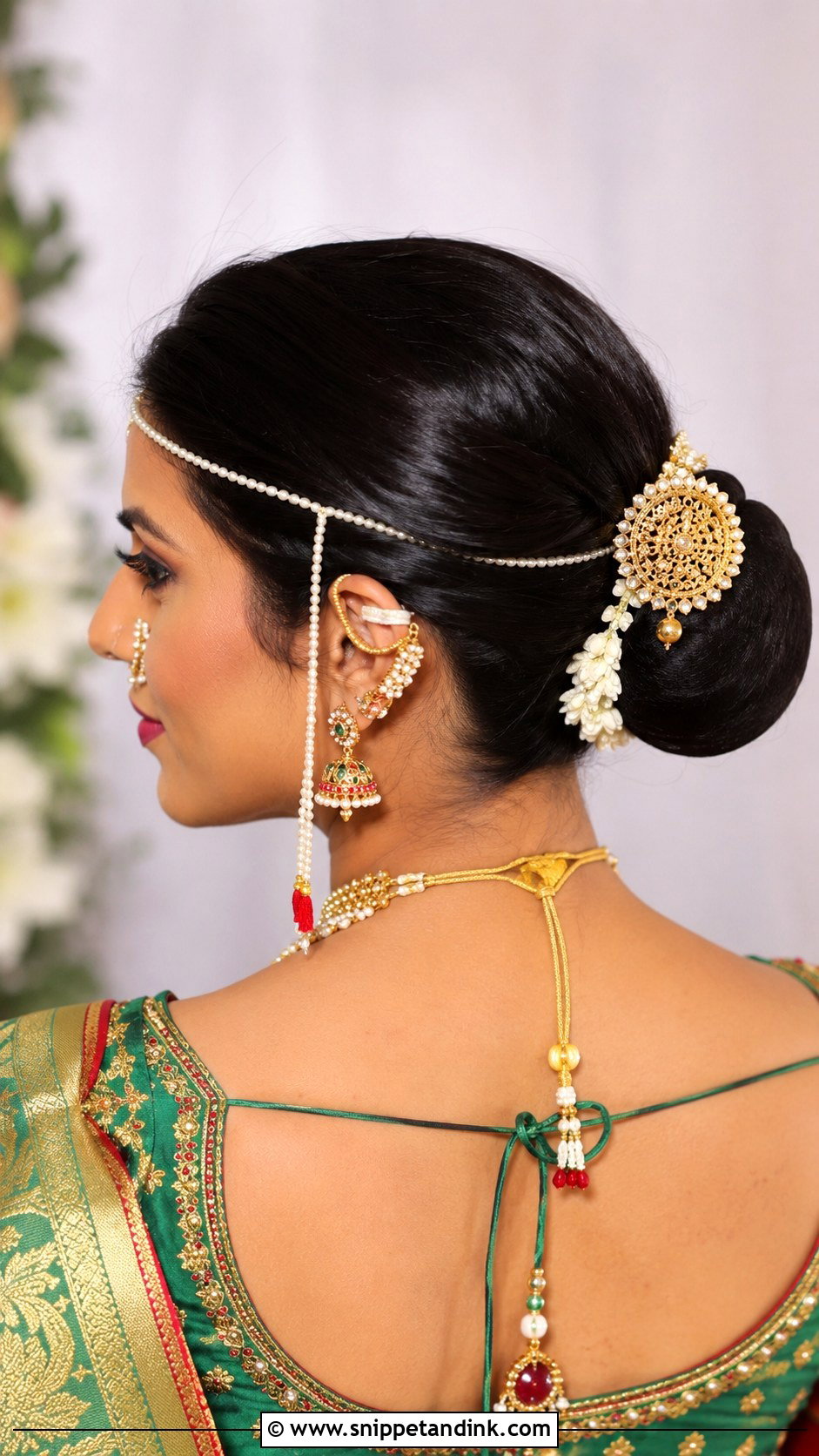 Maharashtrian Bridal Ambada Bun - Snippet and Ink - 15 Maharashtrian Bridal Hairstyles