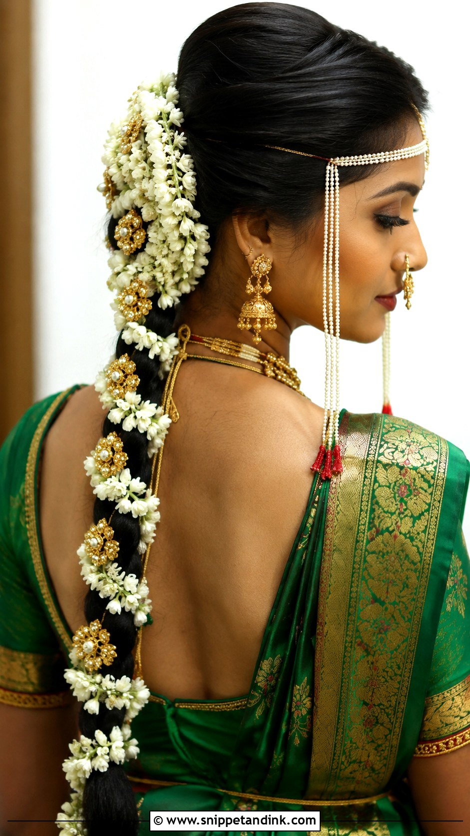 Maharashtrian Bridal Braid With Gajra - Snippet and Ink - 15 Maharashtrian Bridal Hairstyles