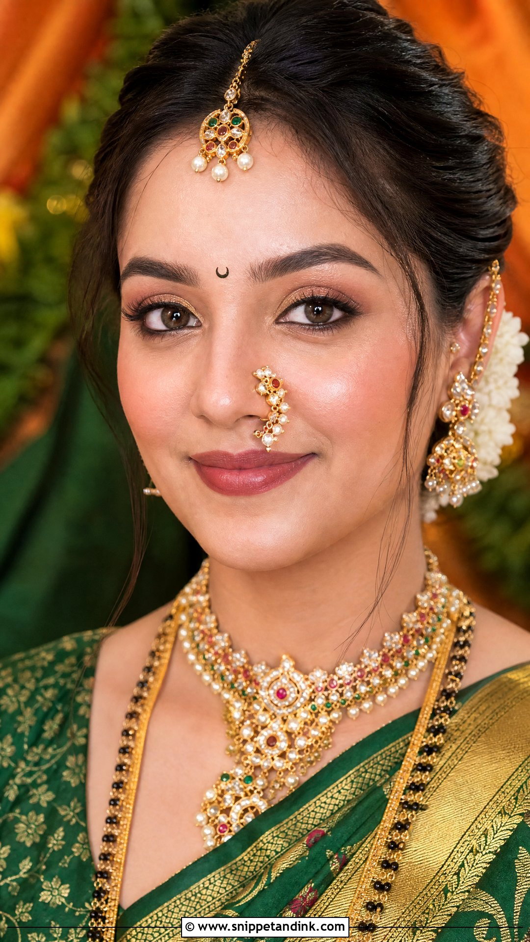 Maharashtrian Bridal Makeup - Snippet and Ink - 20 Indian Wedding Bride Makeup Looks