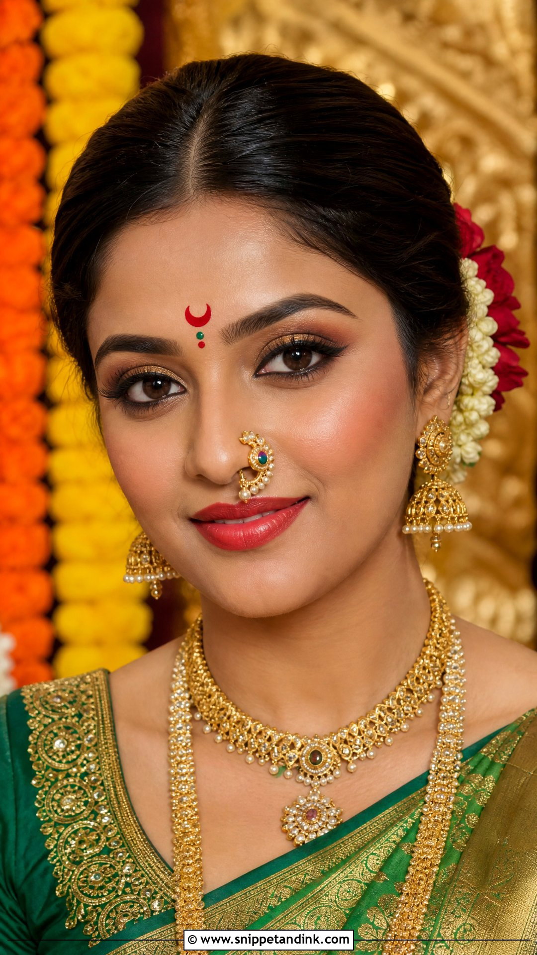 Maharashtrian Bridal Makeup - Snippet and Ink - 20 South Asian Bridal Makeup Ideas
