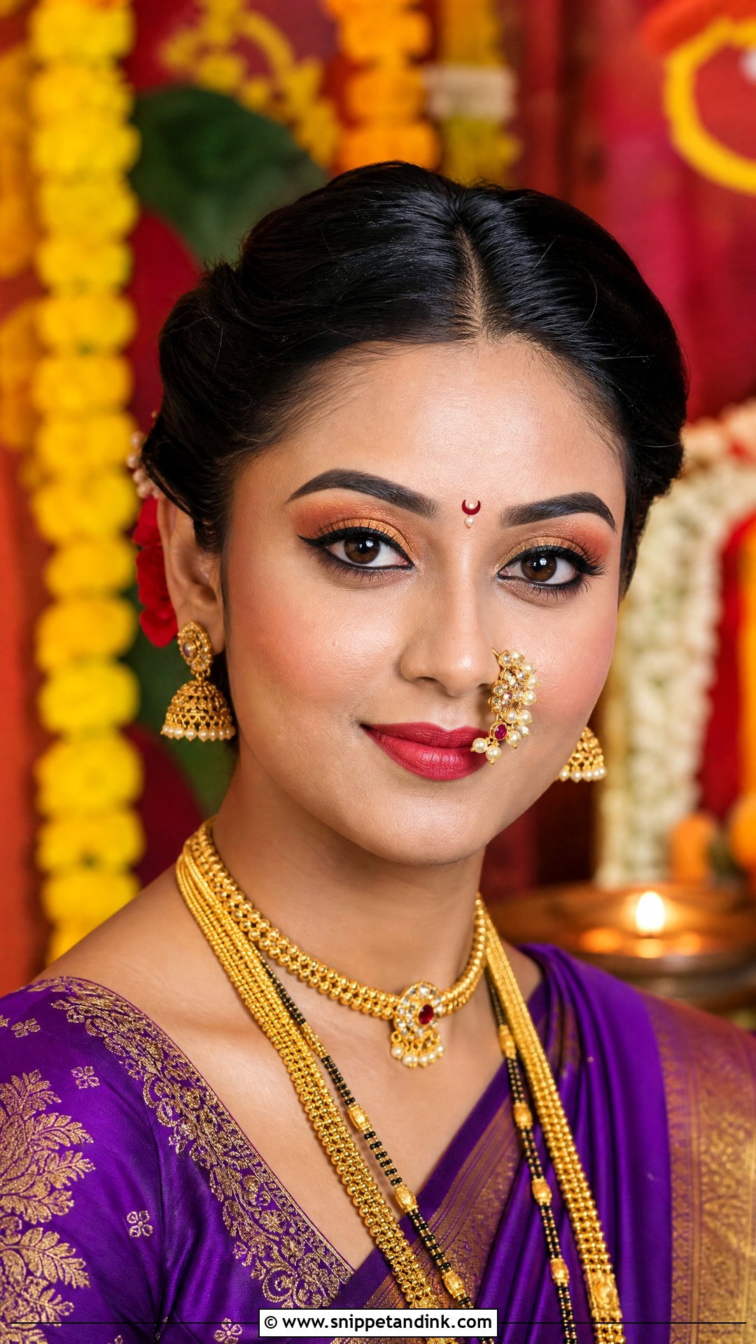 Maharashtrian Bridal Makeup - Snippet and Ink - 30 Indian Bridal Makeup Ideas