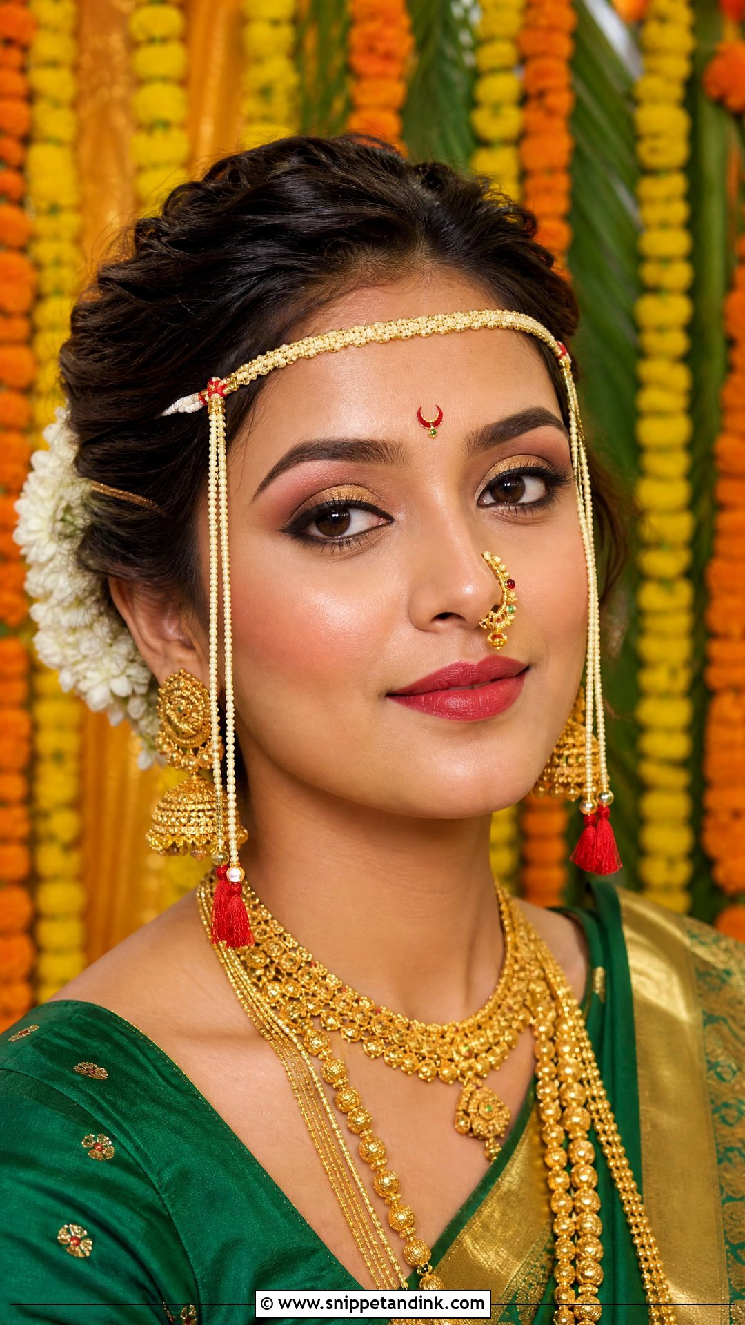 Maharashtrian Hindu Bridal Makeup - Snippet and Ink - 20 Hindu Bridal Makeup Ideas