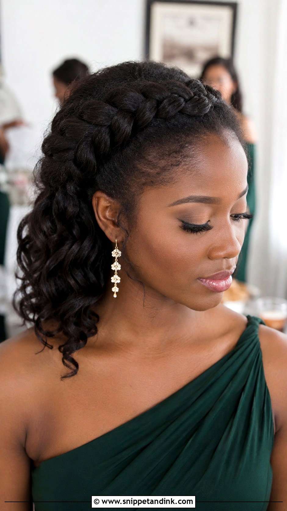 Maid Of Honor Braided Crown - Snippet and Ink - 15 Simple Maid of Honor Hair Ideas