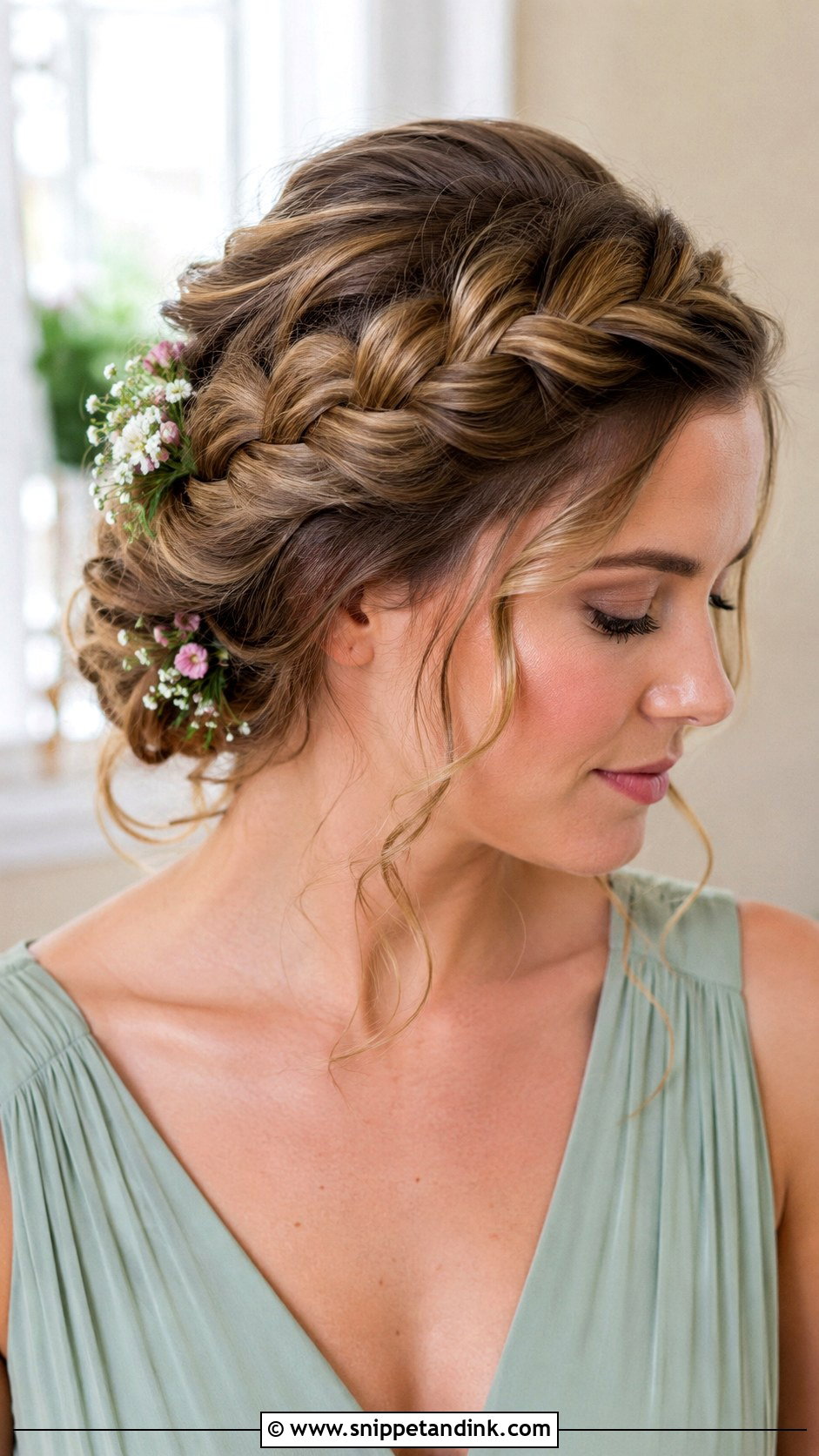 Maid Of Honor Crown Braid - Snippet and Ink - 30 Maid of Honor Hair Ideas