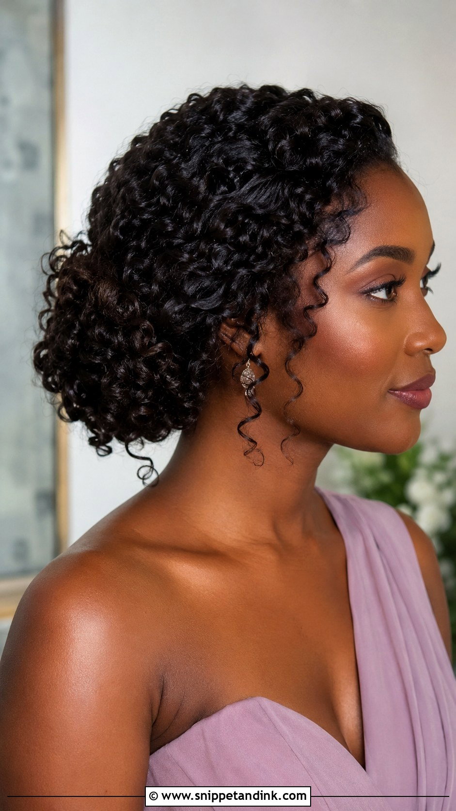 Maid Of Honor Curly Updo - Snippet and Ink - 25 Made of Honor Hairstyles