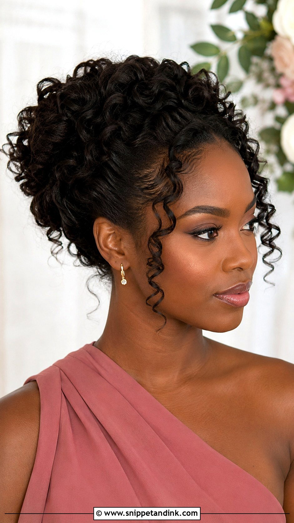Maid Of Honor Curly Updo - Snippet and Ink - 15 Maid of Honor Wedding Hair Ideas