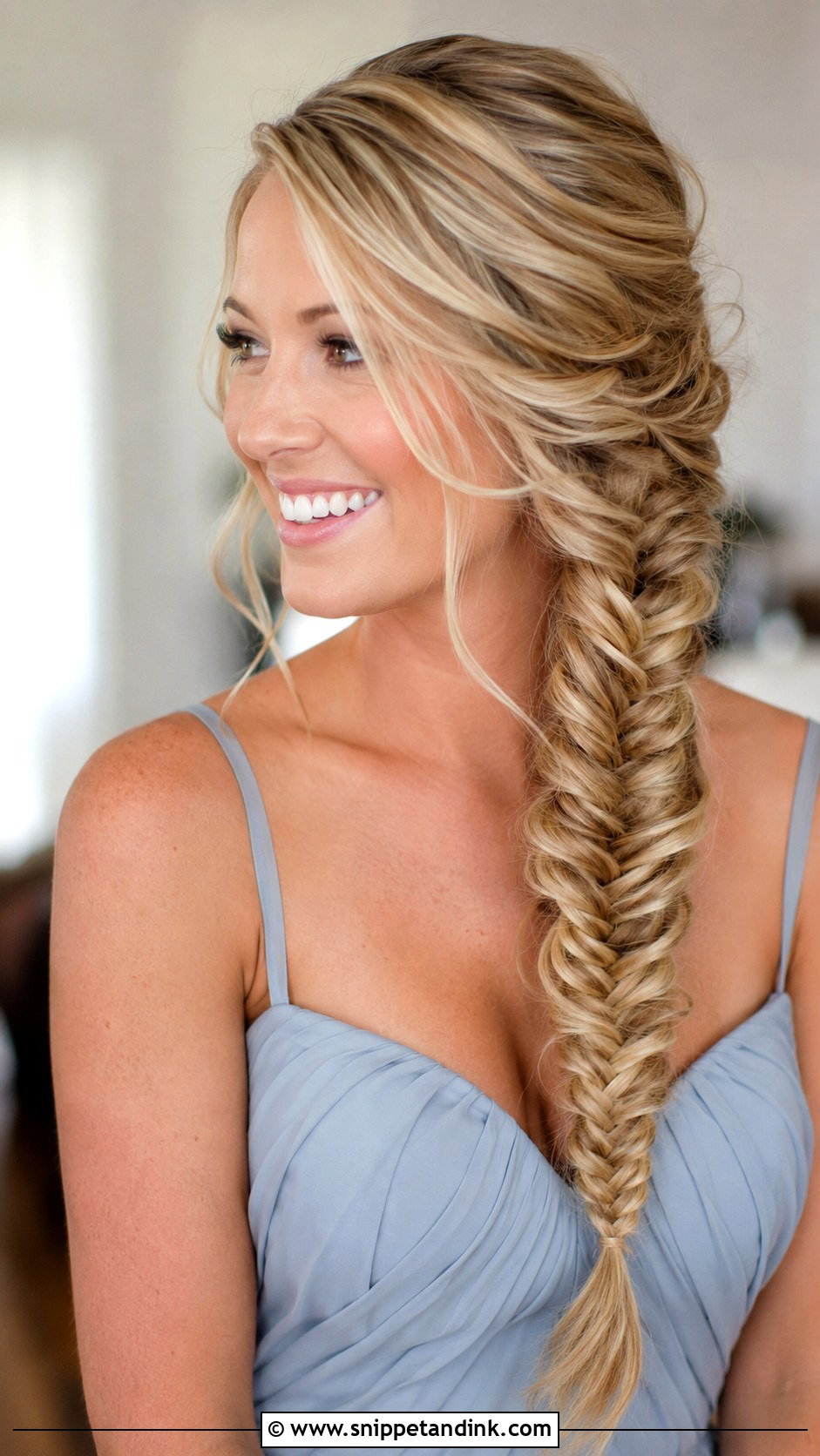 Maid Of Honor Fishtail Braid - Snippet and Ink - 15 Simple Maid of Honor Hair Ideas