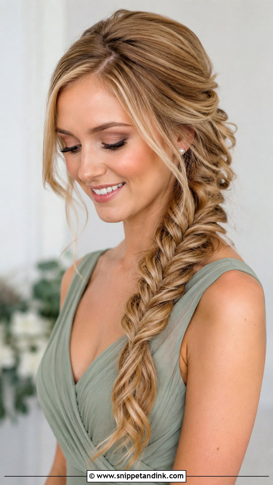 Maid Of Honor Fishtail Braid - Snippet and Ink - 30 Maid of Honor Hair Ideas