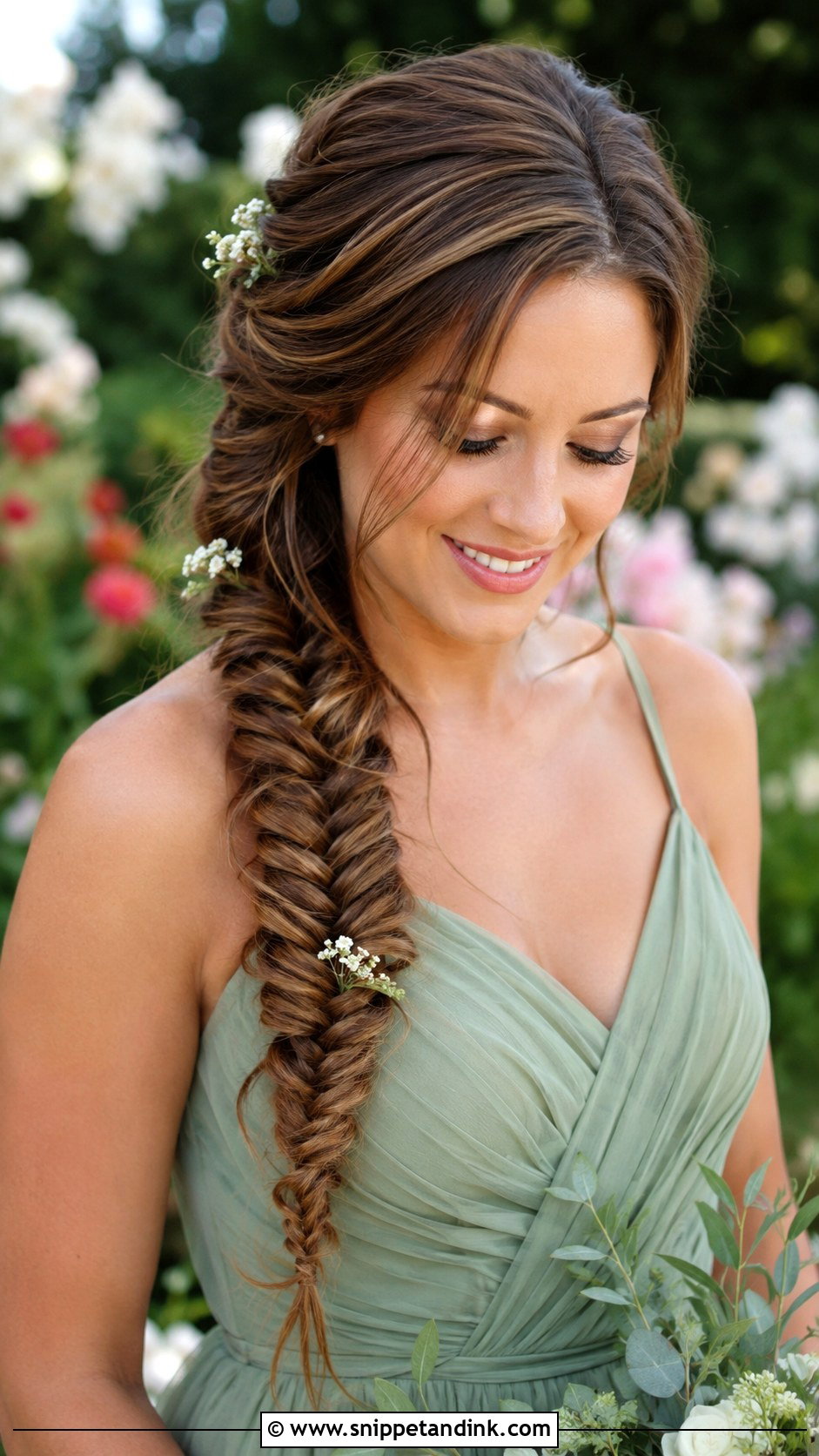 Maid Of Honor Fishtail Braid - Snippet and Ink - 15 Maid of Honor Wedding Hairstyles