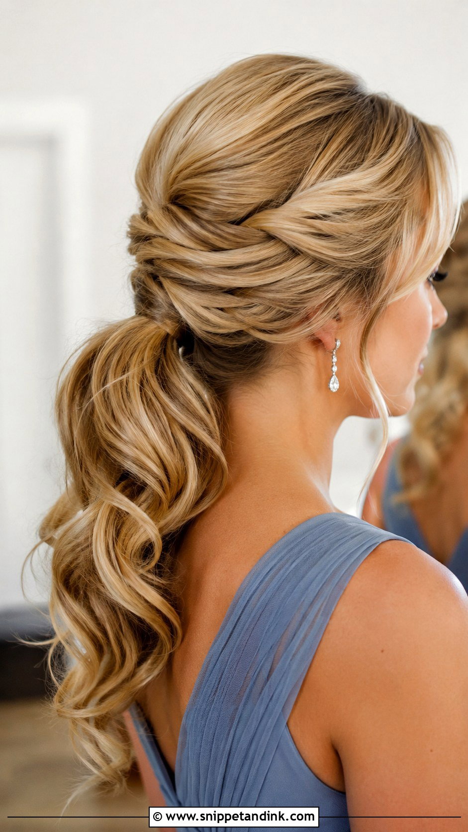 Maid Of Honor French Twist Ponytail - Snippet and Ink - 30 Maid of Honor Hair Ideas