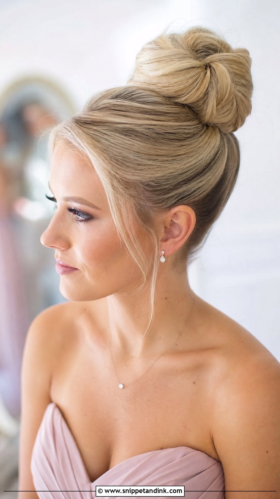 Maid Of Honor High Bun Updo - Snippet and Ink - 25 Maid of Honor Hairstyles Updo