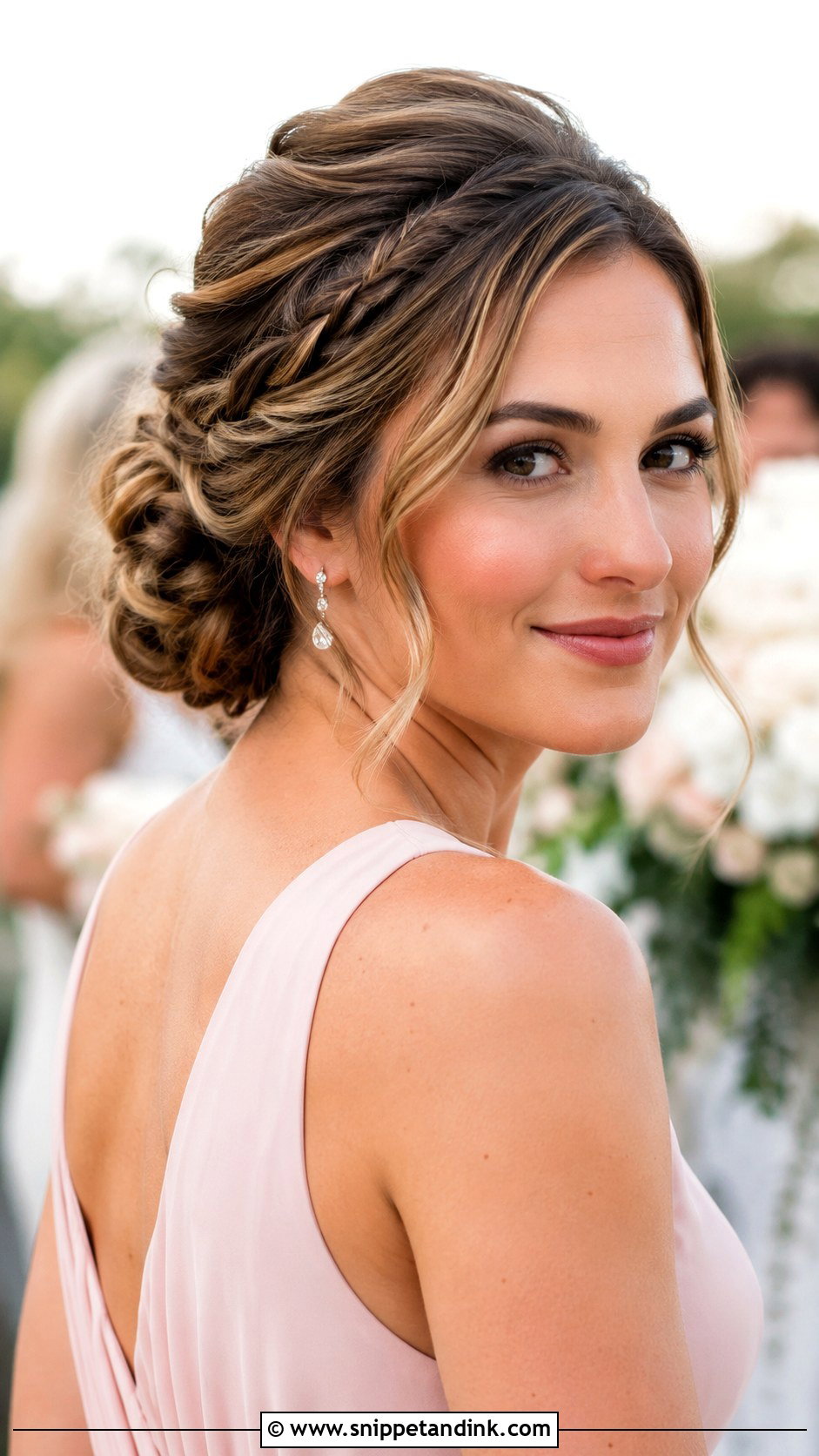 Maid Of Honor High Bun - Snippet and Ink - 15 Maid of Honor Wedding Hair Ideas