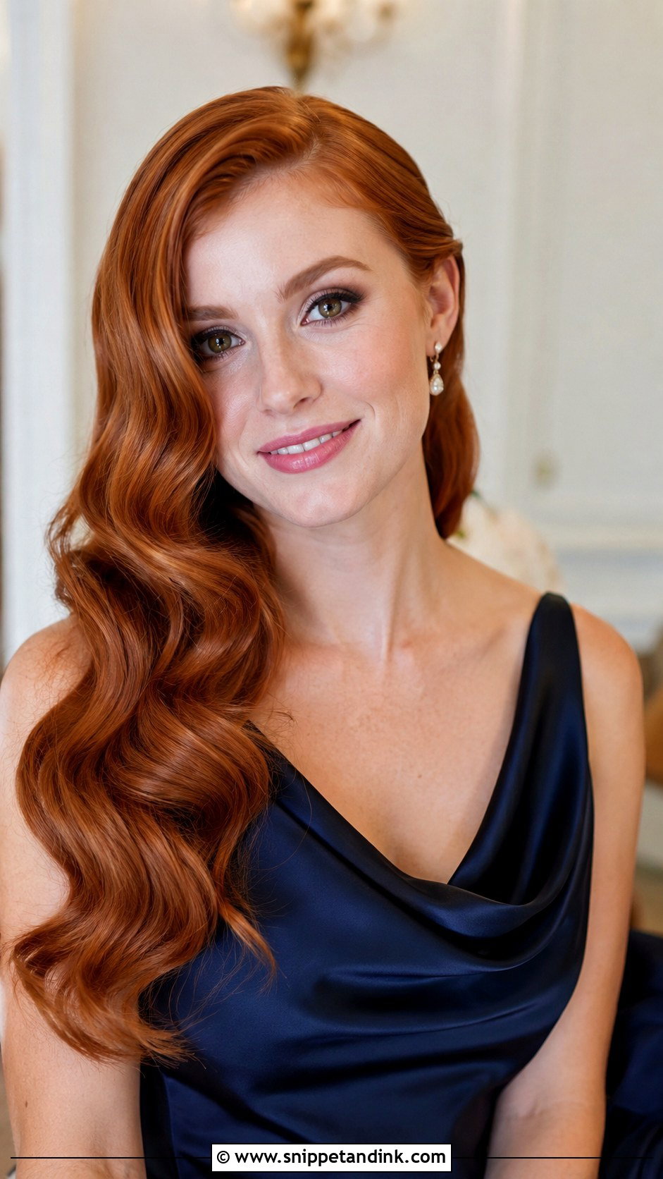 Maid Of Honor Hollywood Waves - Snippet and Ink - 25 Made of Honor Hairstyles