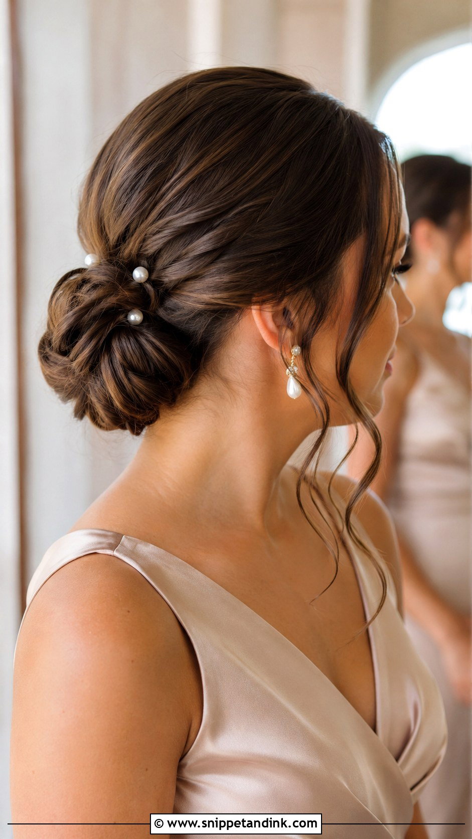 Maid Of Honor Low Bun - Snippet and Ink - 15 Maid of Honor Wedding Hairstyles