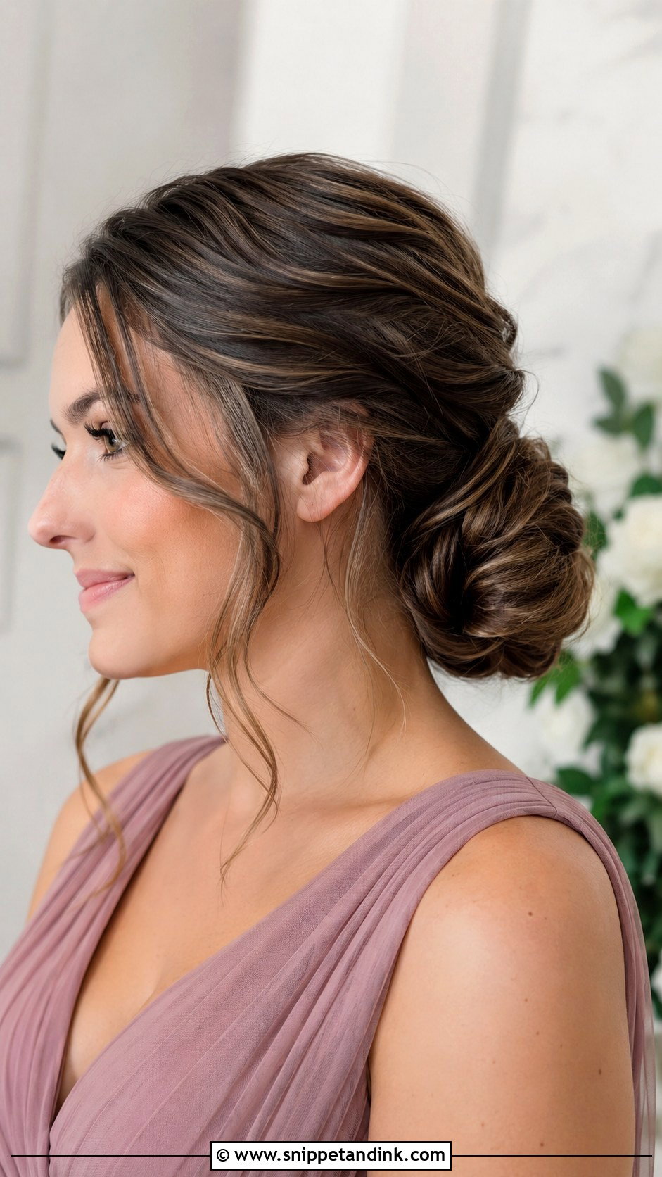 Maid Of Honor Low Bun With Face Framing Pieces - Snippet and Ink - 20 Maid of Honor Hairstyles for Long Hair