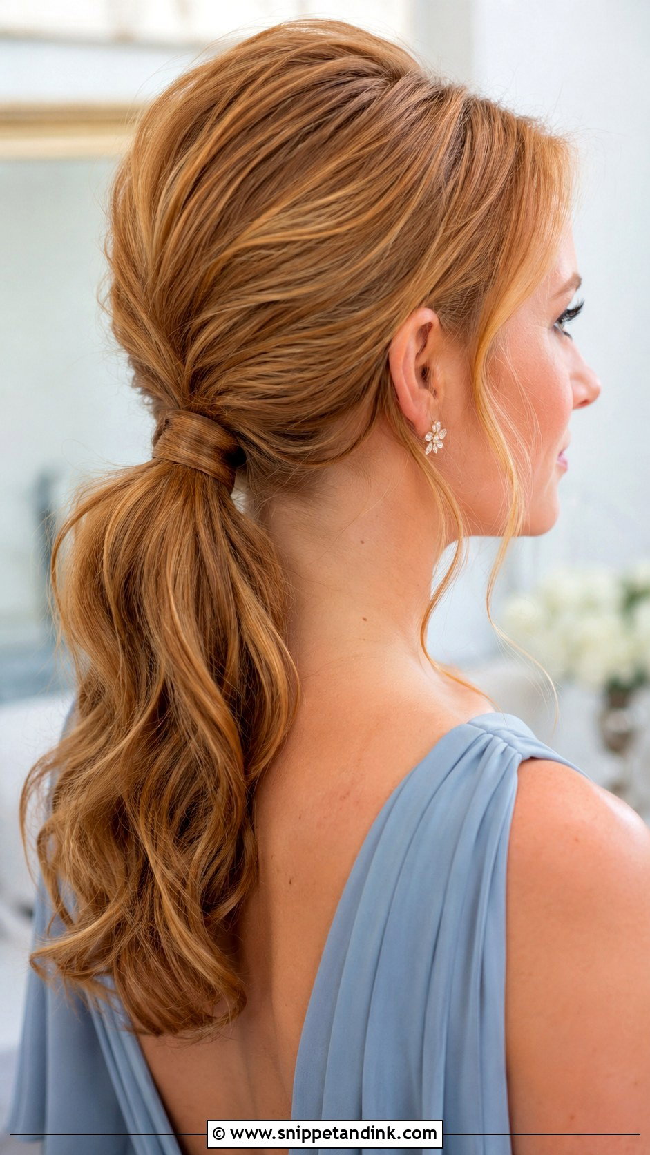 Maid Of Honor Low Ponytail - Snippet and Ink - 30 Maid of Honor Hair Ideas