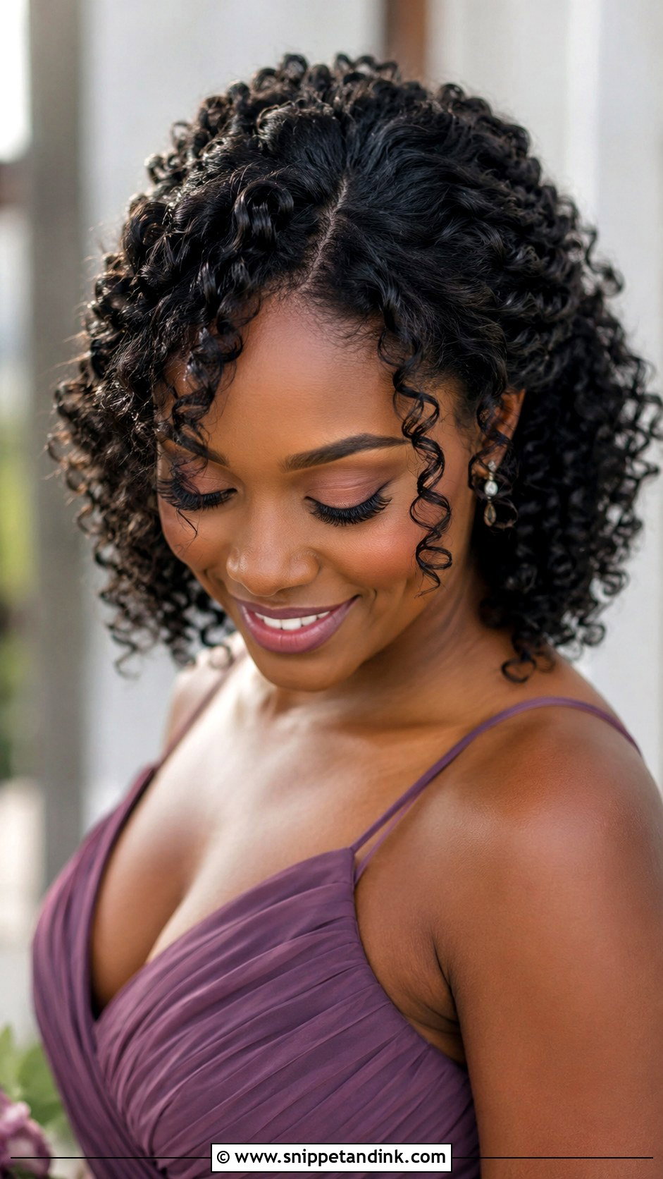 Maid Of Honor Natural Curls - Snippet and Ink - 25 Made of Honor Hairstyles