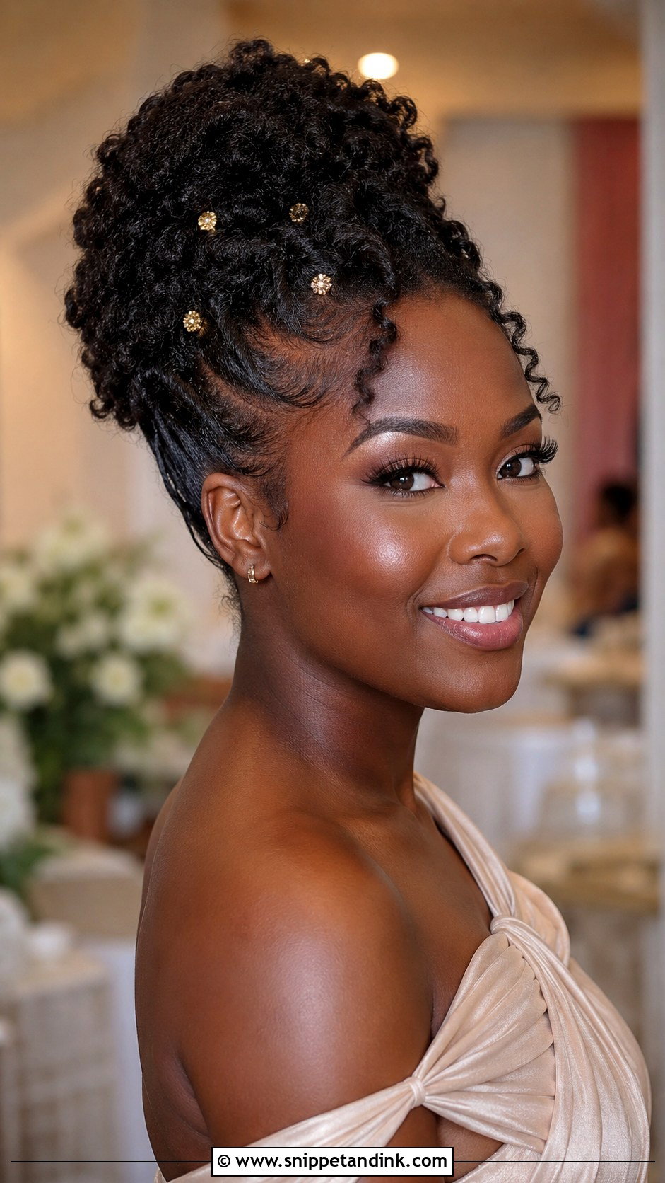 Maid Of Honor Natural Hair Updo - Snippet and Ink - 15 Maid of Honor Wedding Hairstyles