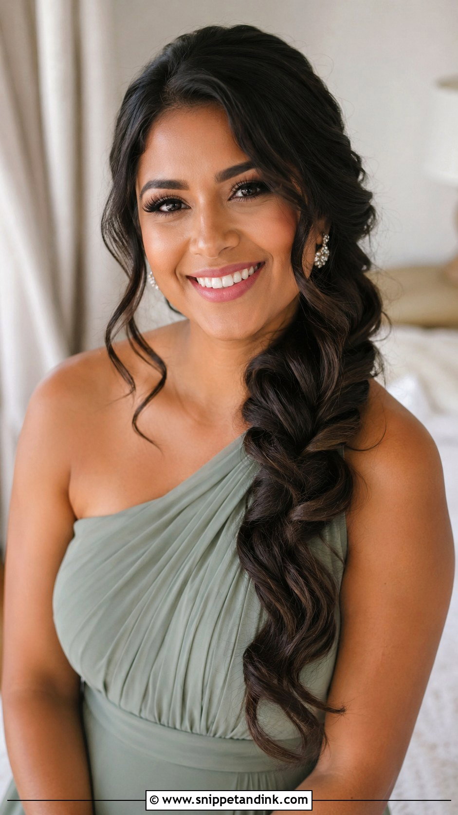 Maid Of Honor Side Braid For Long Hair - Snippet and Ink - 20 Maid of Honor Hairstyles for Long Hair
