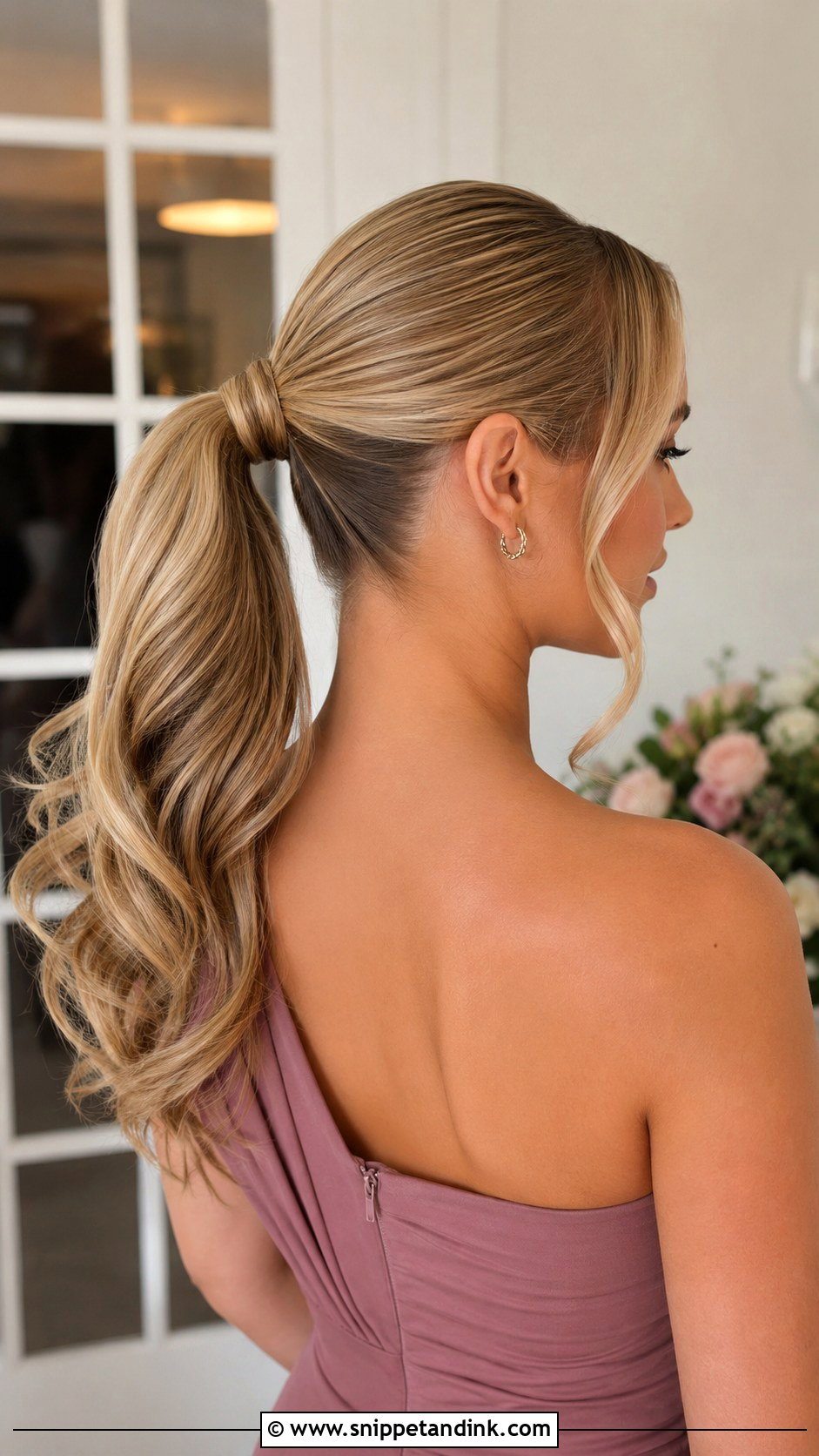Maid Of Honor Sleek Ponytail - Snippet and Ink - 15 Maid of Honor Wedding Hair Ideas