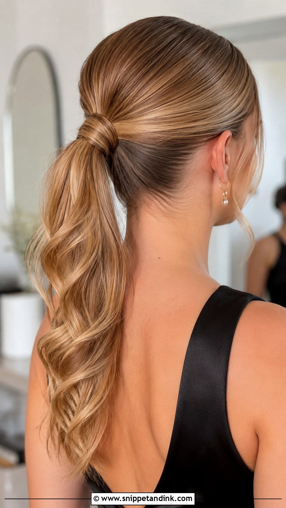 Maid Of Honor Sleek Ponytail - Snippet and Ink - 25 Made of Honor Hairstyles