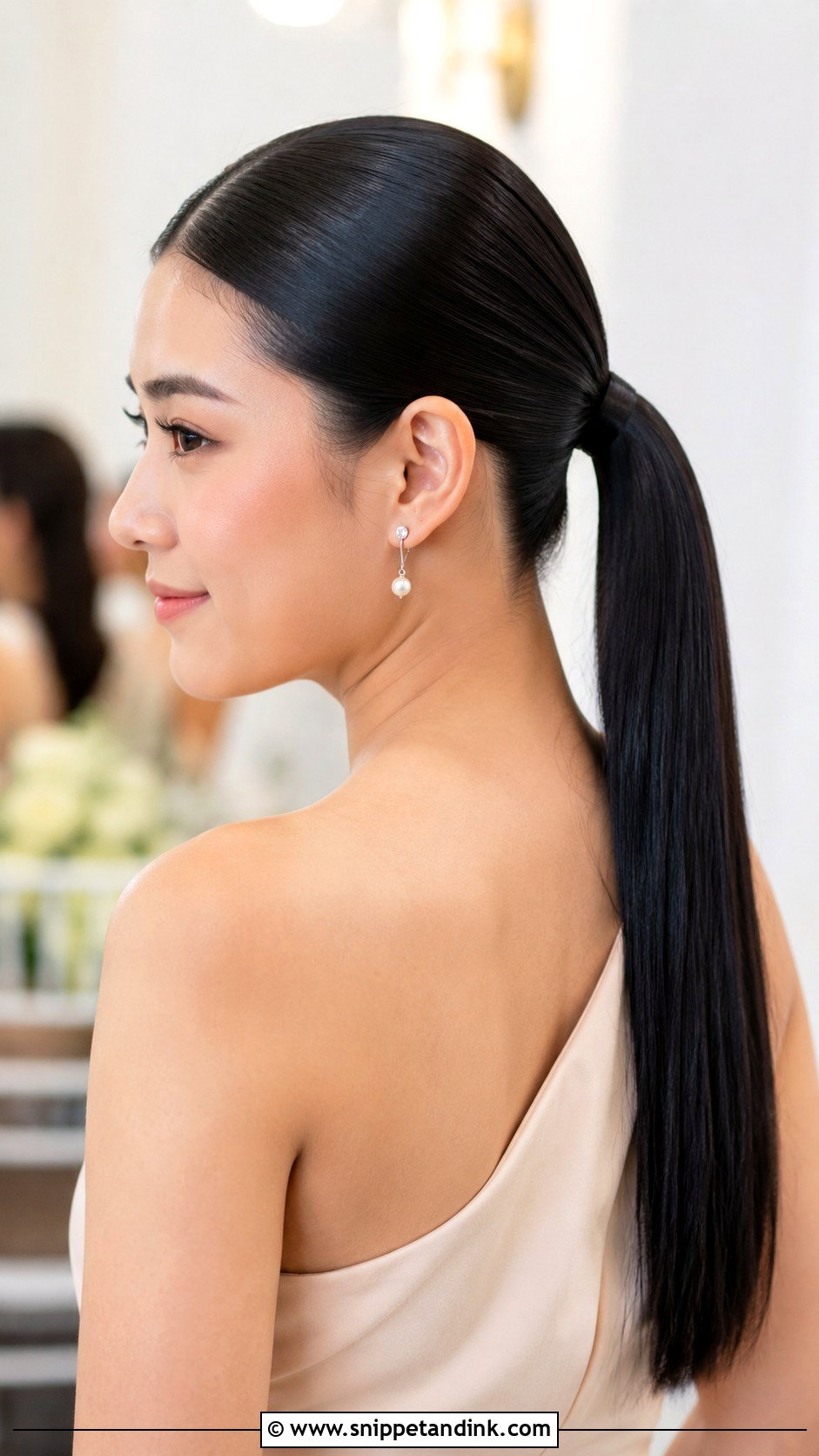 Maid Of Honor Sleek Ponytail - Snippet and Ink - 15 Maid of Honor Ponytail Hairstyles