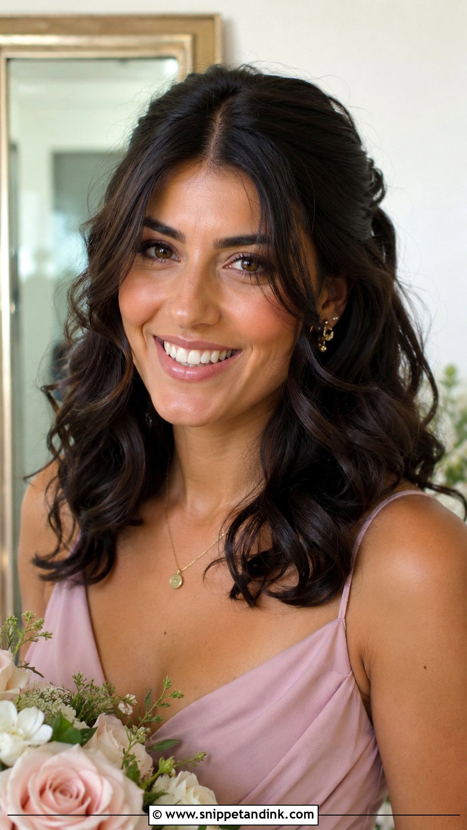Maid Of Honor Soft Curls - Snippet and Ink - 30 Maid of Honor Hair Ideas