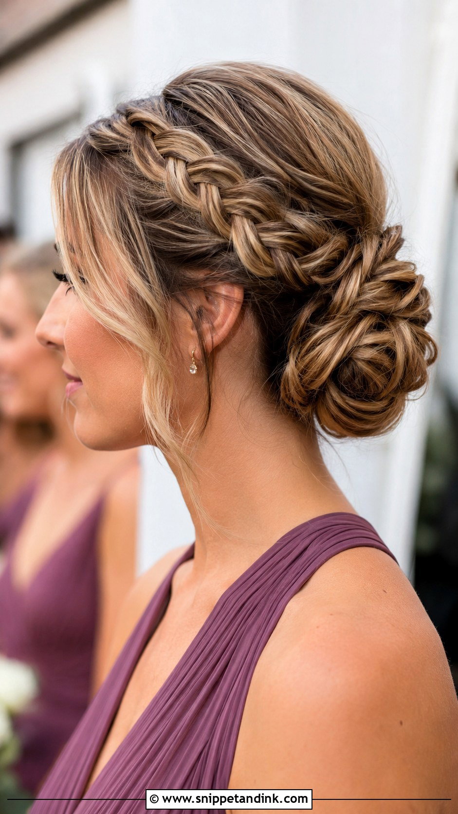 Maid Of Honour Braided Bun - Snippet and Ink - 25 Maid of Honour Hairstyles