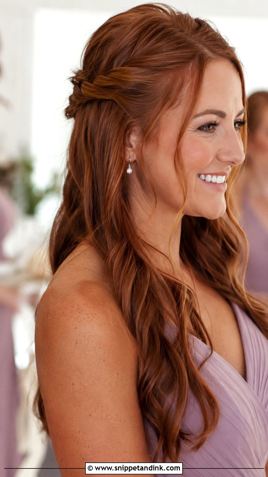 Maid Of Honour Half Up Half Down - Snippet and Ink - 25 Maid of Honour Hairstyles