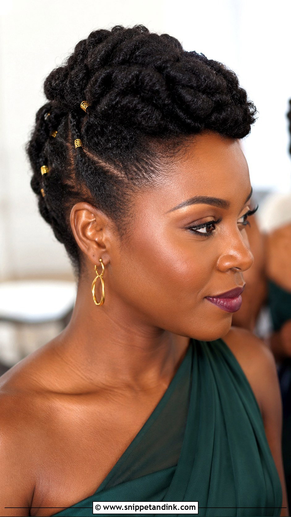 Maid Of Honour Natural Hair Updo - Snippet and Ink - 25 Maid of Honour Hairstyles
