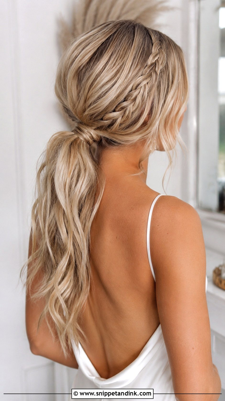 Mamma Mia Wedding Hair With Boho Ponytail - Snippet and Ink - 20 Mama Mia Wedding Hair Ideas
