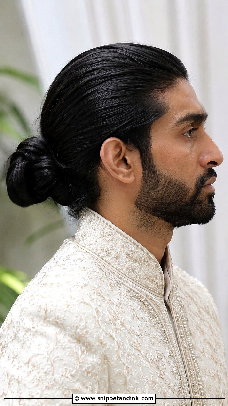 Man Bun Groom Hairstyle - Snippet and Ink - 15 Wedding Groom Hairstyle Ideas