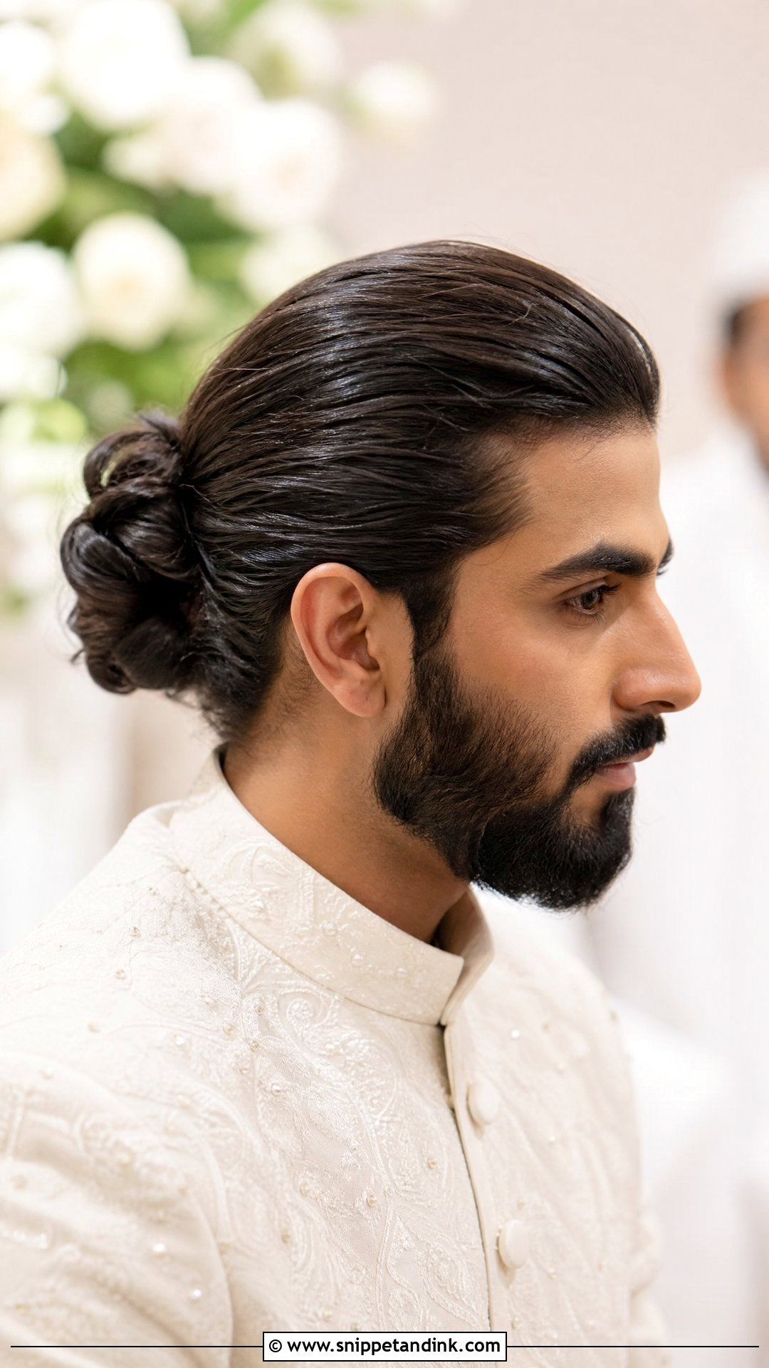 Man Bun Groom Wedding Hairstyle - Snippet and Ink - 15 Groom Wedding Hairstyle Men Ideas