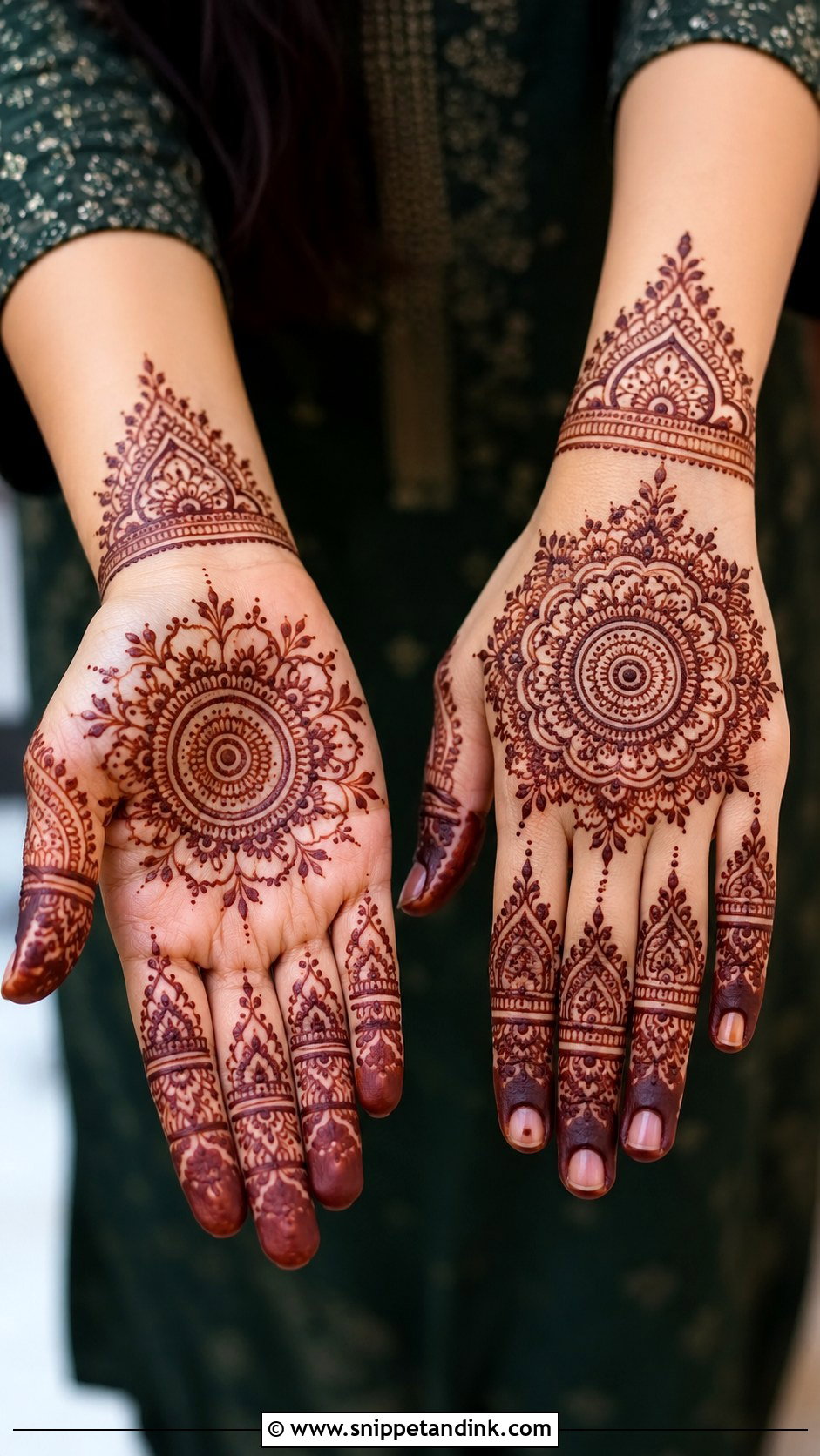 Mandala Aesthetic Mehndi Design - Snippet and Ink - 35 Aesthetic Mehndi Designs