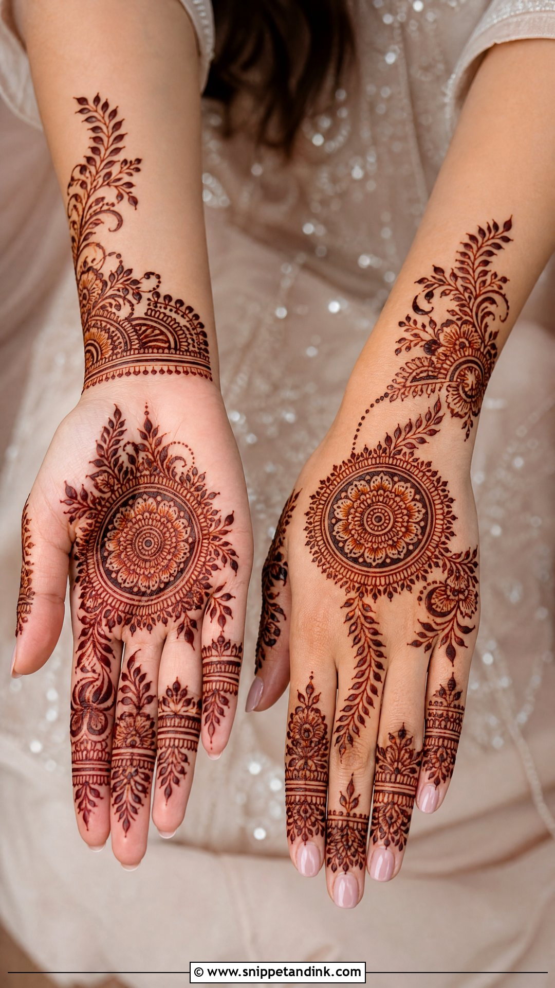 Mandala Arabic Bridal Mehndi Design - Snippet and Ink - 20 Bridal Arabic Mehandi Mehndi Designs