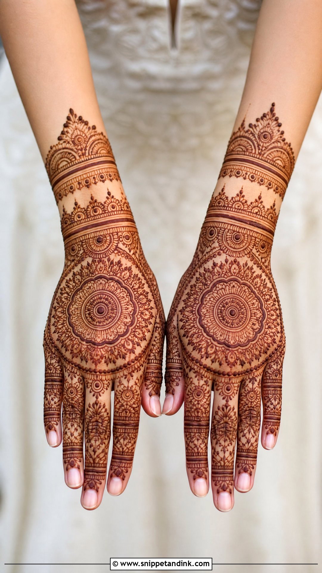 Mandala Back Bridal Mehndi Design - Snippet and Ink - 25 Back Bridal Mehndi Designs