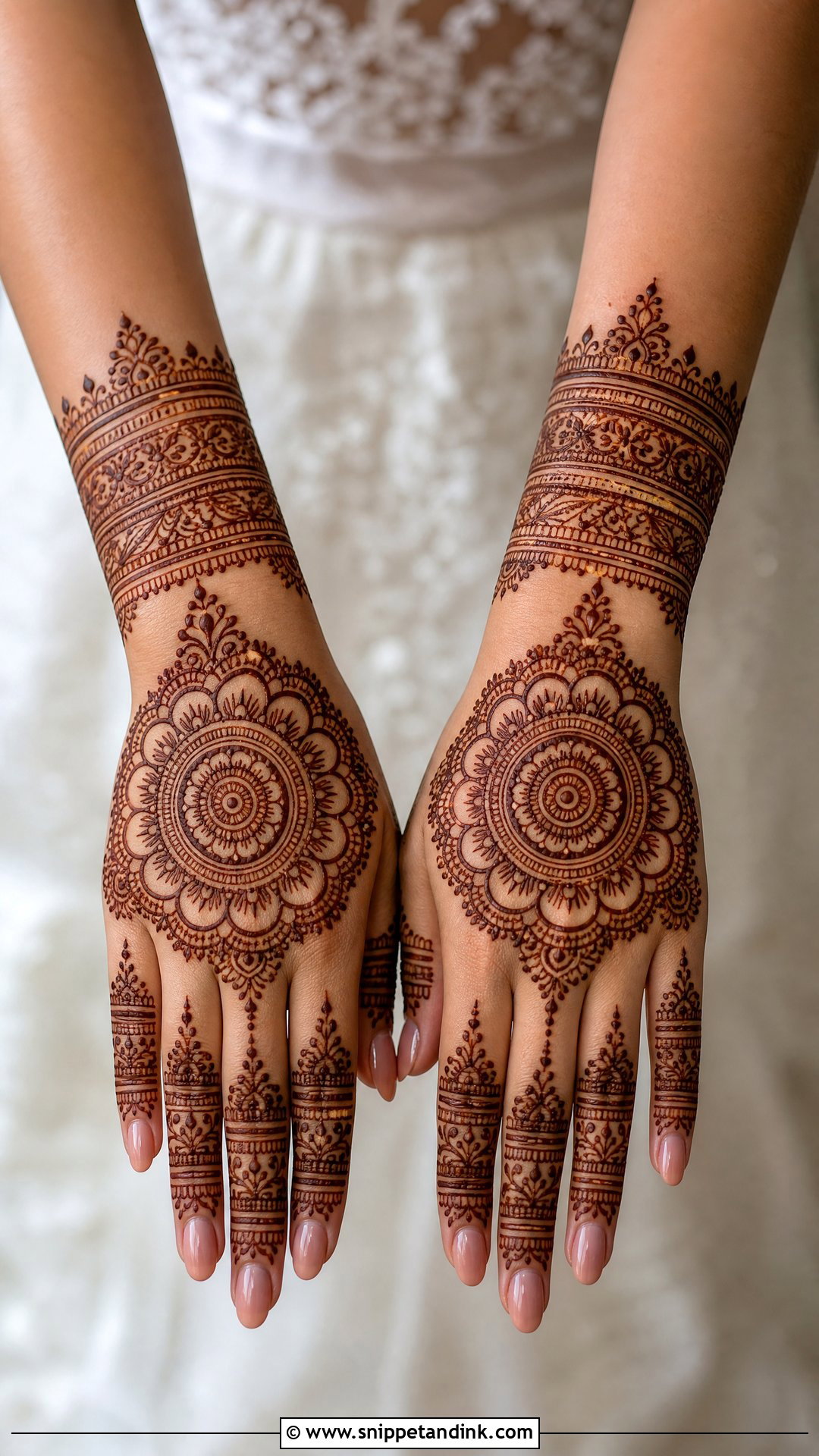 Mandala Back Bridal Mehndi Design - Snippet and Ink - 20 Latest Unique Back Bridal Mehndi Designs
