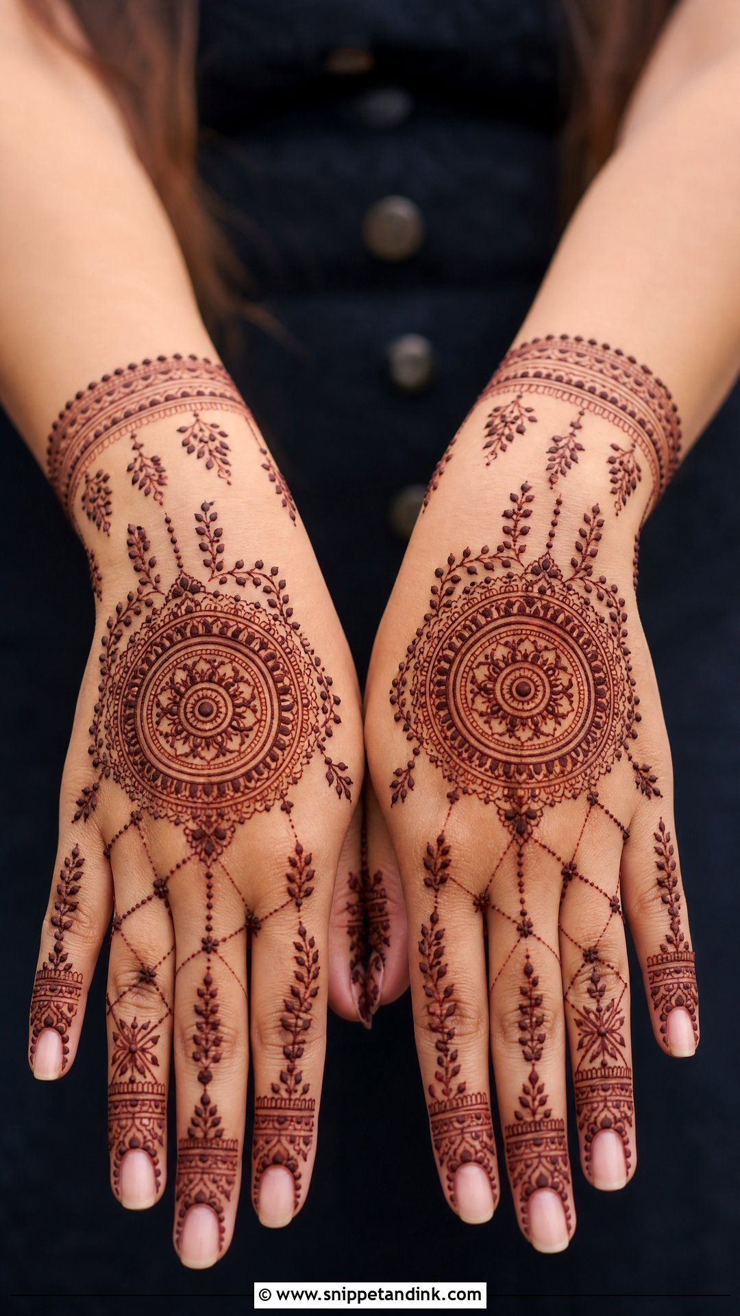Mandala Back Hand Check Mehndi Design - Snippet and Ink - 30 Back Hand Check Mehndi Design Ideas