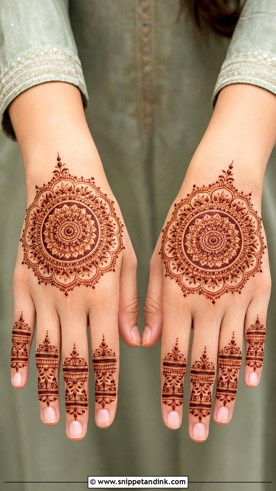 Mandala Back Hand Mehndi Design - Snippet and Ink - 30 Simple Back Hand Mehndi Design Ideas