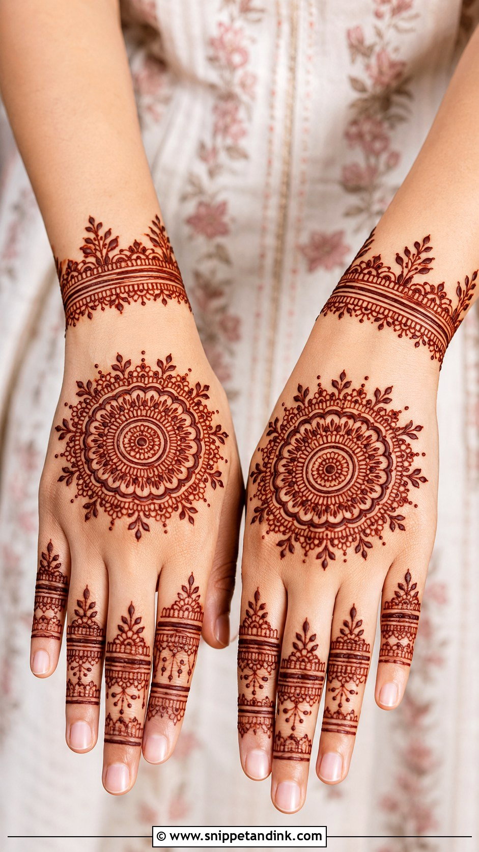 Mandala Back Hand Mehndi Design - Snippet and Ink - 35 Simple Beautiful Back Hand Mehndi Designs